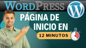 Página de inicio en Wordpress